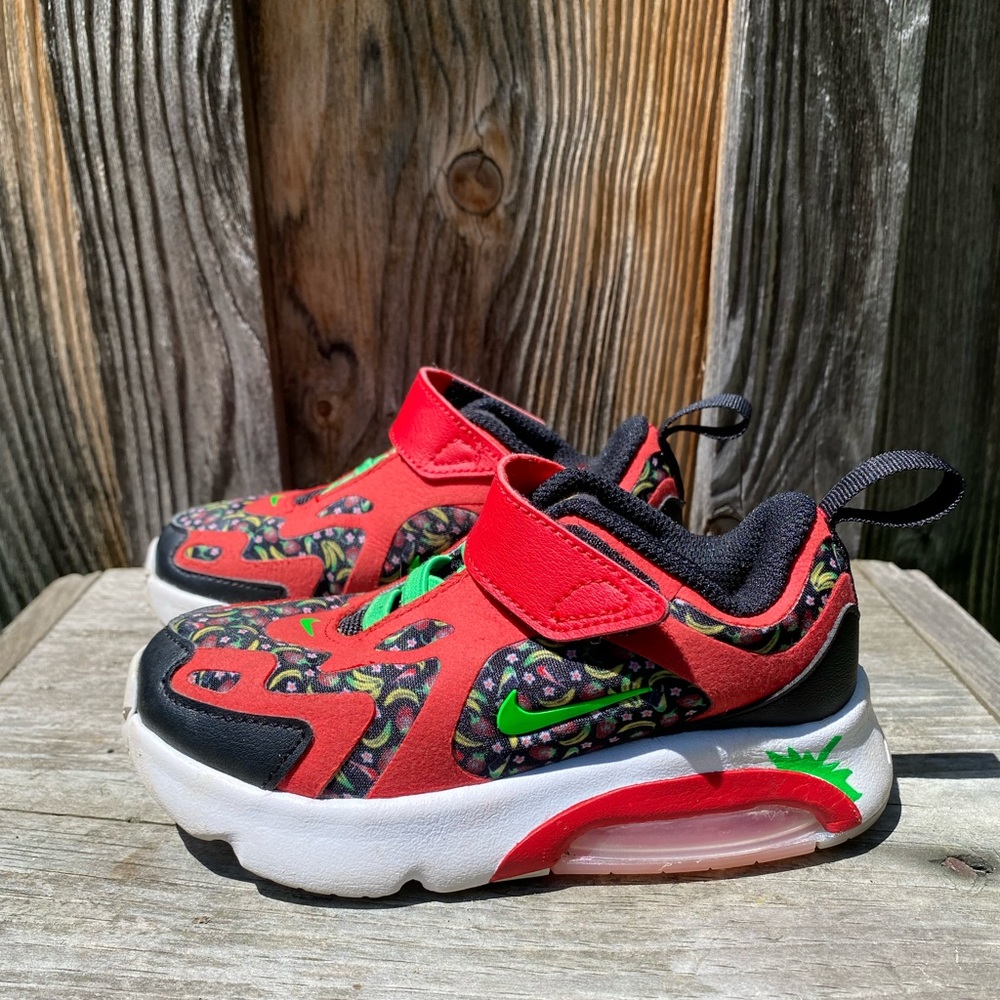 Child’s size 9 Nike Air Strawberry and Banana Sneakers